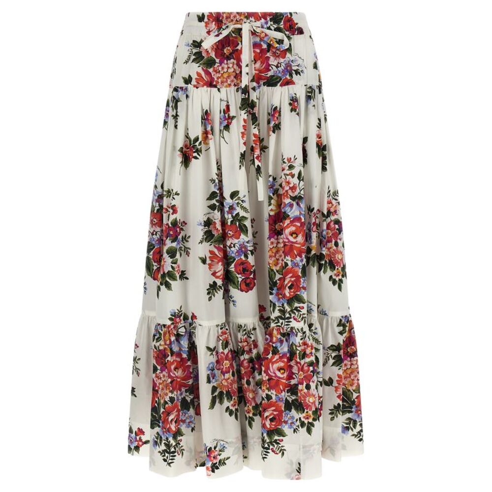 Dolce & Gabbana White Cotton Mini Women's Skirt